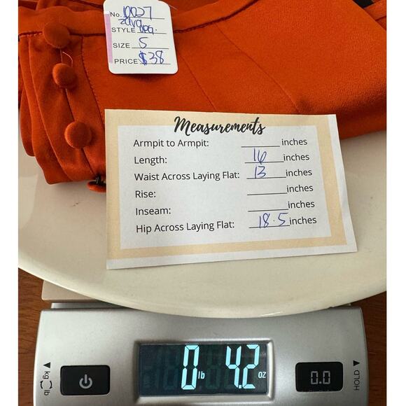 Zara Orange Mini Skirt - Picture 8 of 10